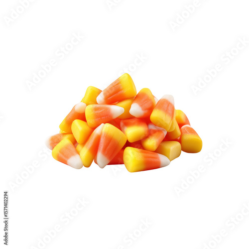 Pile of Orange Yellow and White Candy Corn halloween candy