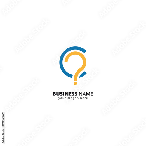 Free Download C Letter Logo with Question Mark Symbol. Creative Curiosity Icon for Quiz, FAQ and Support Platforms. - GFXLoad