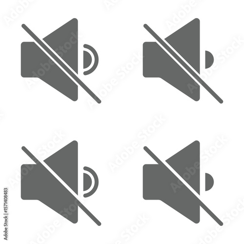 Speaker volume icon with sound waves. Speaker icon vector illustration. volume sign and symbol. loudspeaker icon. sound symbol. speaker on, off. Mute and silent icon set. Design eps 10. 