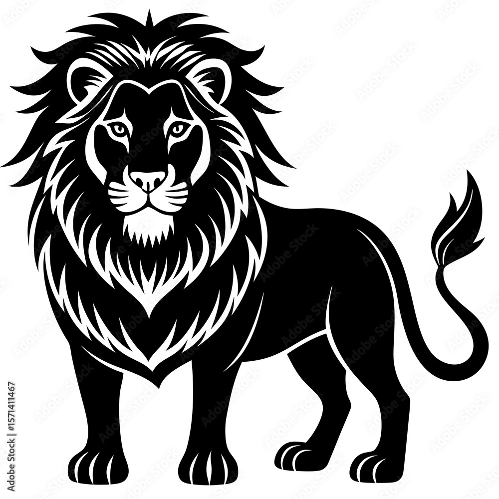 Fototapeta premium lion head vector
