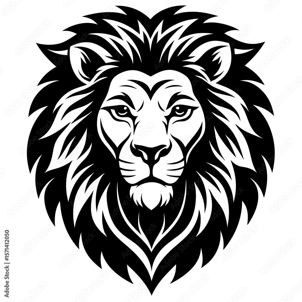 Fototapeta premium lion head vector