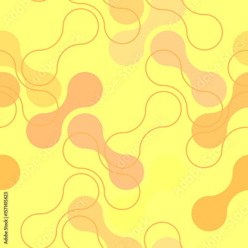 Vector - abstract circles seamless pattern, colored template.