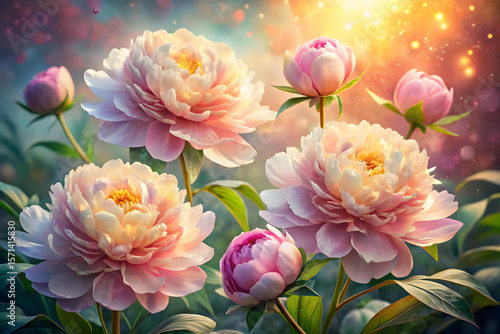 pink peony flower