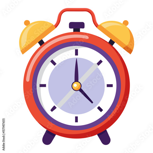 Retro Alarm Clock Vector