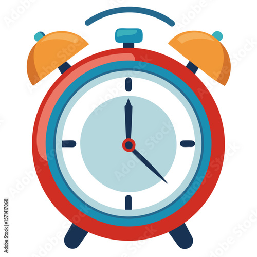 Retro Alarm Clock Vector