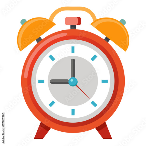 Retro Alarm Clock Vector