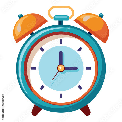 Retro Alarm Clock Vector