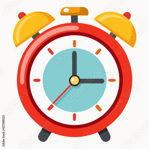 Retro Alarm Clock Vector