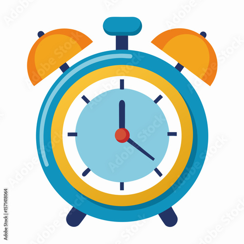 Retro Alarm Clock Vector