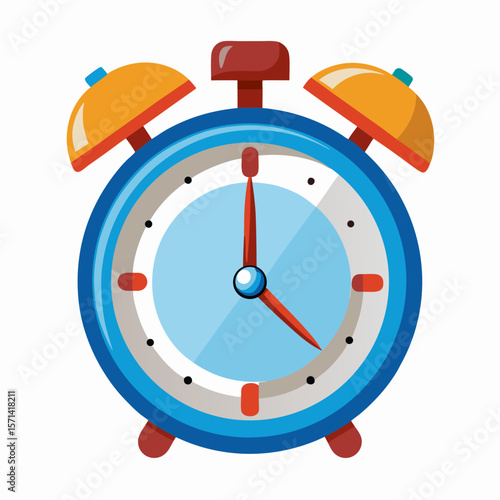 Retro Alarm Clock Vector