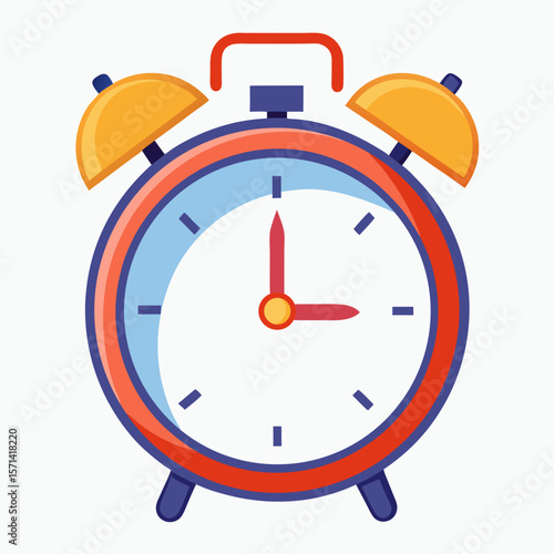 Retro Alarm Clock Vector