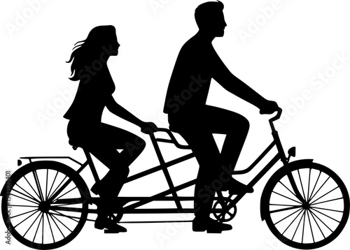 Couple Tandem Ride
