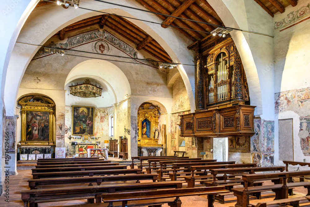 Fototapeta premium Monastero di San Pietro in Lamosa, Provaglio, Brescia, Lombardia
