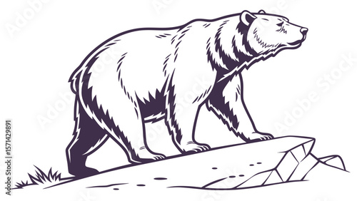 representation of a standing bear