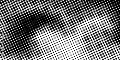 grunge Halftone white and black dots pattern and black gradient grunge texture background. Dotted line comic sport style vector illustration