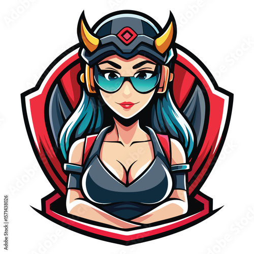 Fierce female gaming avatar