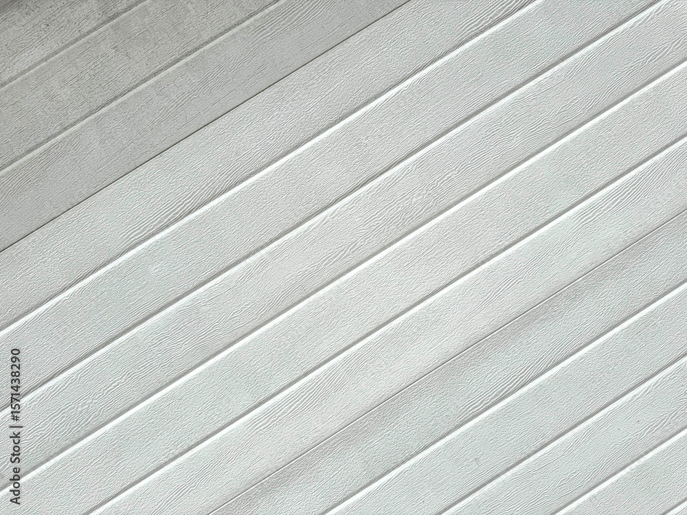 Obraz premium Imitation of painted, textured wood with a diagonal pattern simulating the joints of boards painted with white paint.