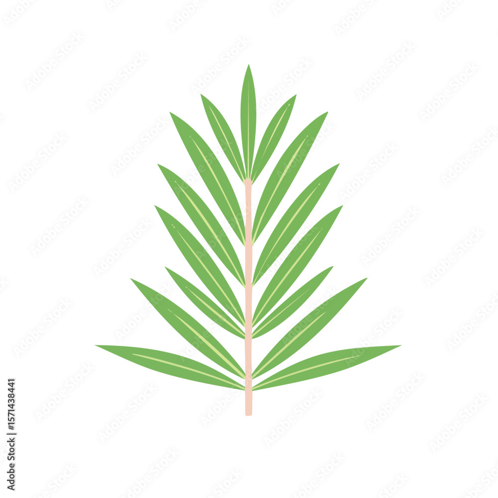 Fototapeta premium Rosemary Sprig Herb Icon Isolated on a Transparent Background