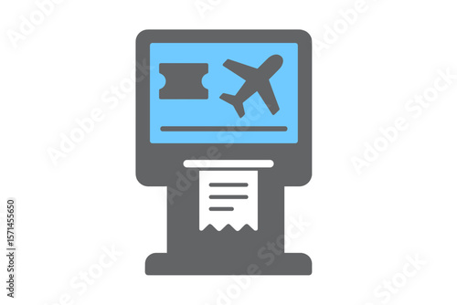 Vector Illustration of Travel Ticket Machine Icon