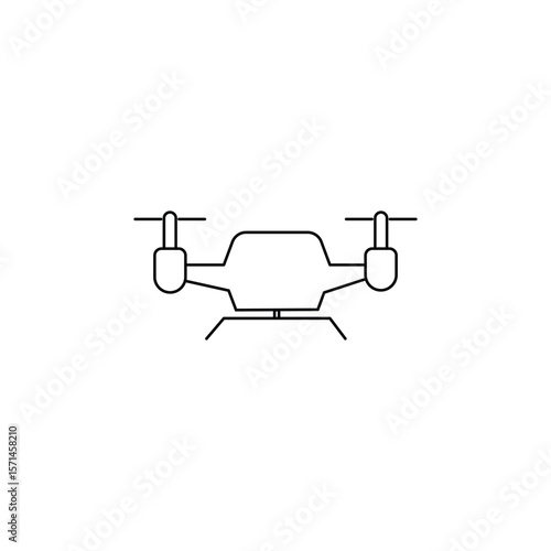 drone line icon for business and many more
