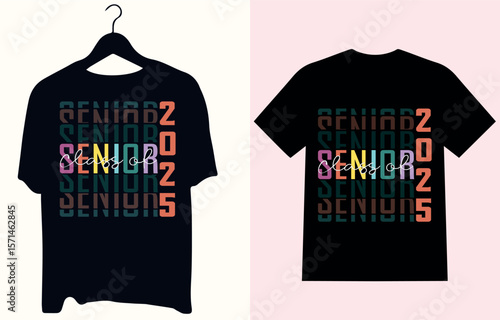Senior 2025 Graduation T-Shirt, Senior Retro Shirts, Class of 2025 Shirt, Senior 2025 Retro tee shirt, College   Graduation Gift del Shirt, Personalized Senior T – Shirt 