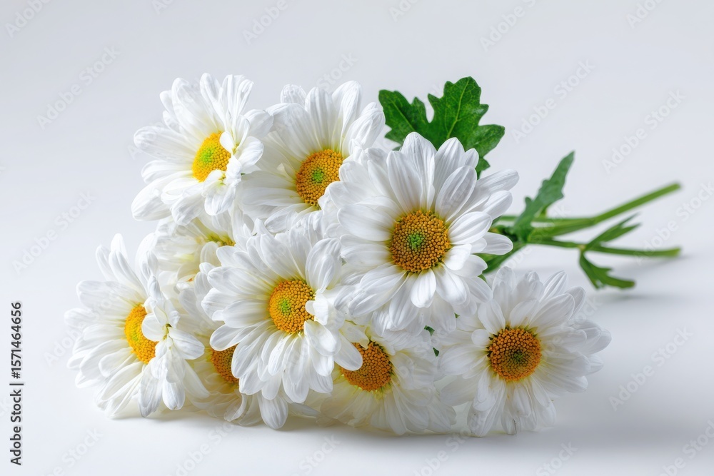 Fototapeta premium bouquet of white daisies