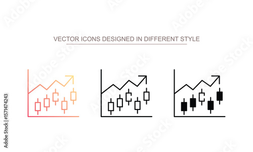 Trader icon design with white background stock illustration