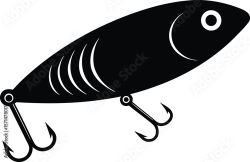 fishing lure on white background.eps