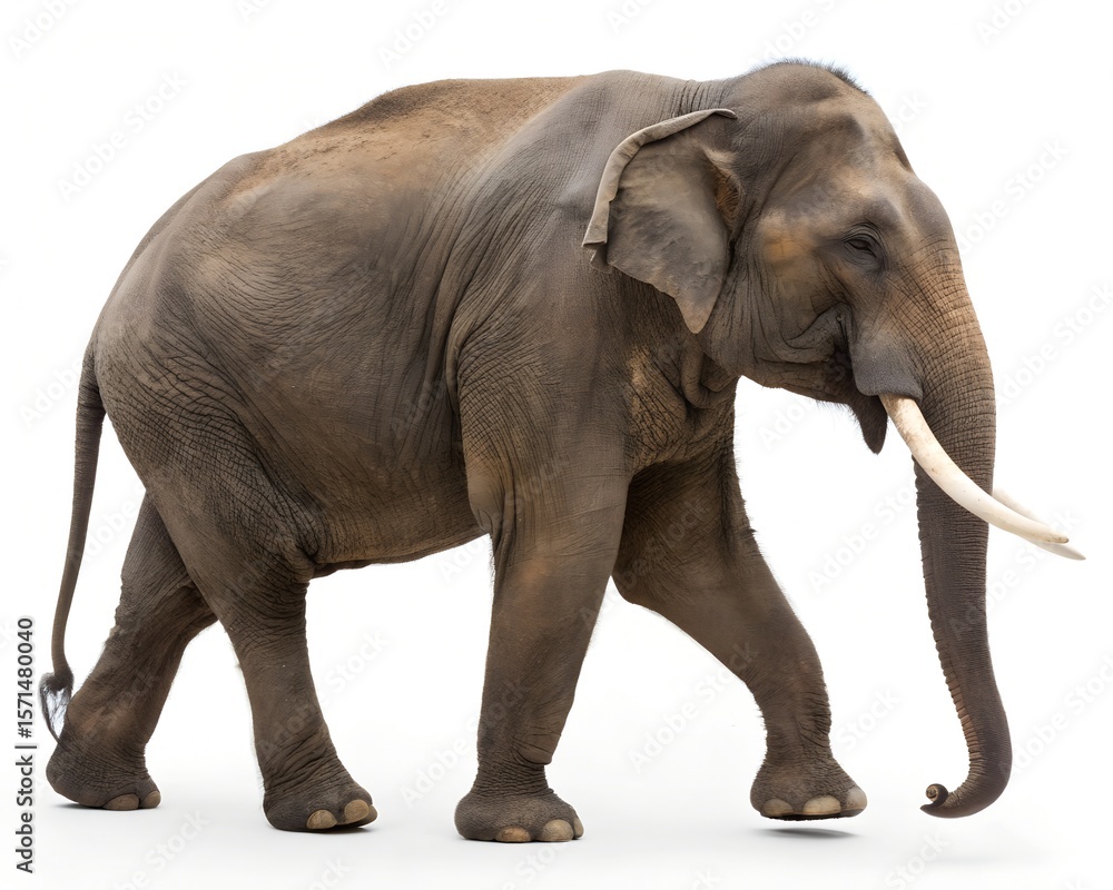 Obraz premium elephant isolated on white