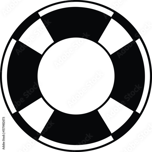 life preserver on white background.eps