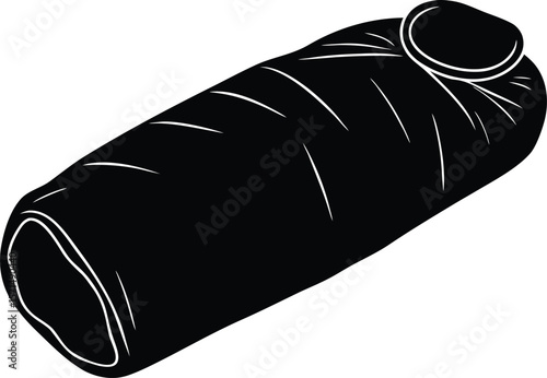 sleeping bag on white background.eps