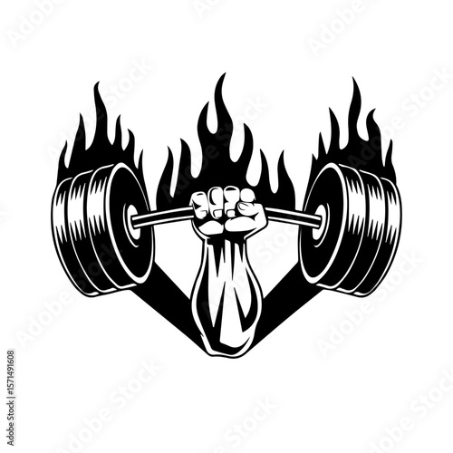 dumbbell isolated on white