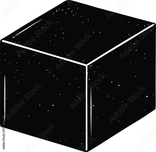 yoga block on white background.eps