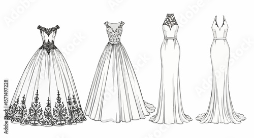 Wedding dress set