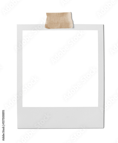 Vintage Polaroid, instant photo frame isolated in transparent PNG, frame - isolated design element