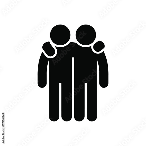 Two people hugging friends teamwork support solidarity togetherness black and white