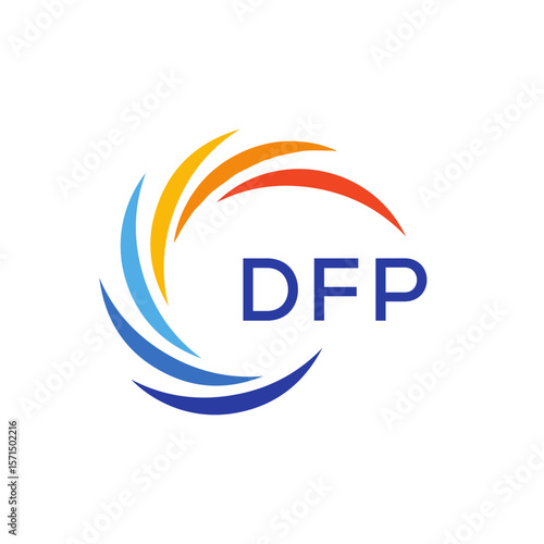 DFP  Letter Initial Logo Design Template Vector Illustration 