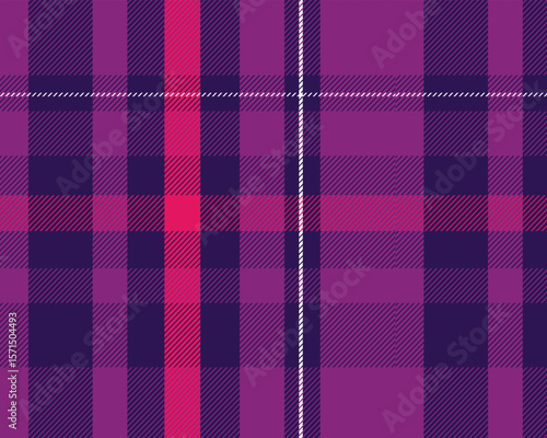 Blue Purple Pink Tartan Textile Pattern Design Background