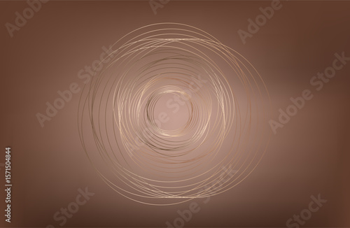 Premium background design with mocha mousse line pattern (texture) in luxury pastel color. Abstract horizontal vector template for business banner.dark brown background with golden brown circles. 