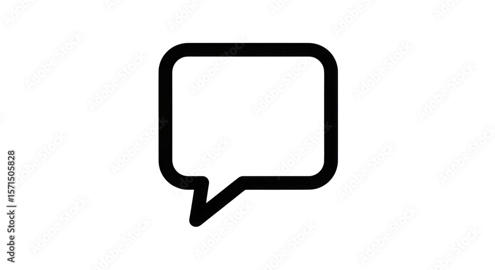 Speech Bubble Icon isolated on a transparent background Speech Bubble Icon isolated on a transparent background