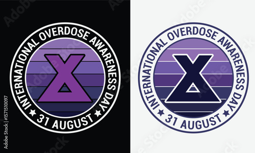  International Overdose Awareness Day T-Shirt design.