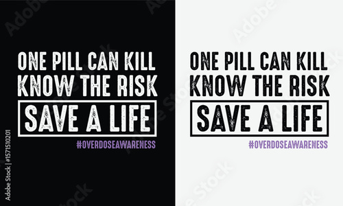  International Overdose Awareness Day T-Shirt design.