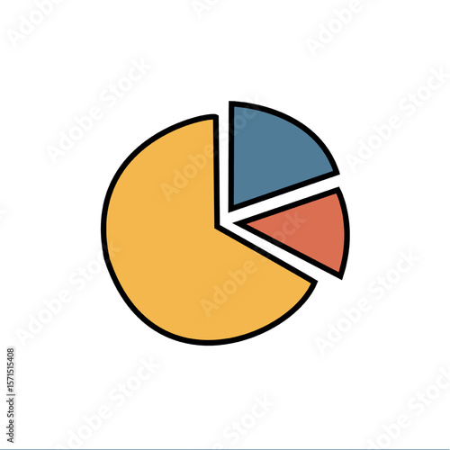 Data Analytics Pie Chart Icon
