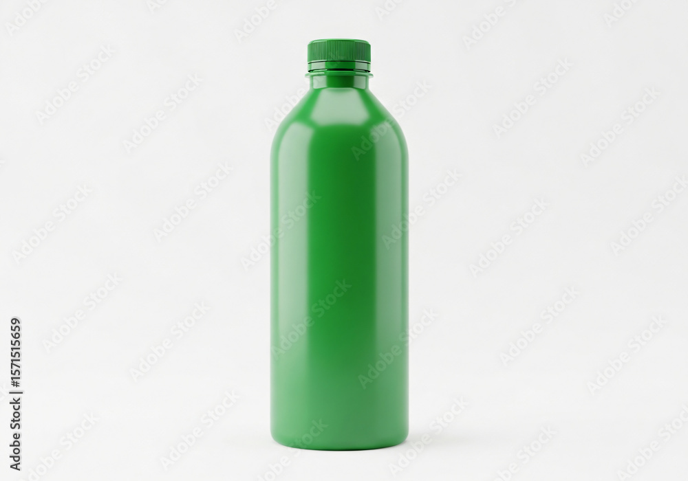 blank green plastic bottle isolated on white background blank green plastic bottle isolated on white background