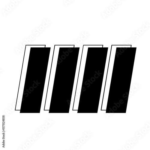 Piano Keys On Background - Bold Streetwear Graphic Elements