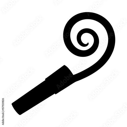 Celebratory party blower, a symbol of festive revelry and joyful occasions