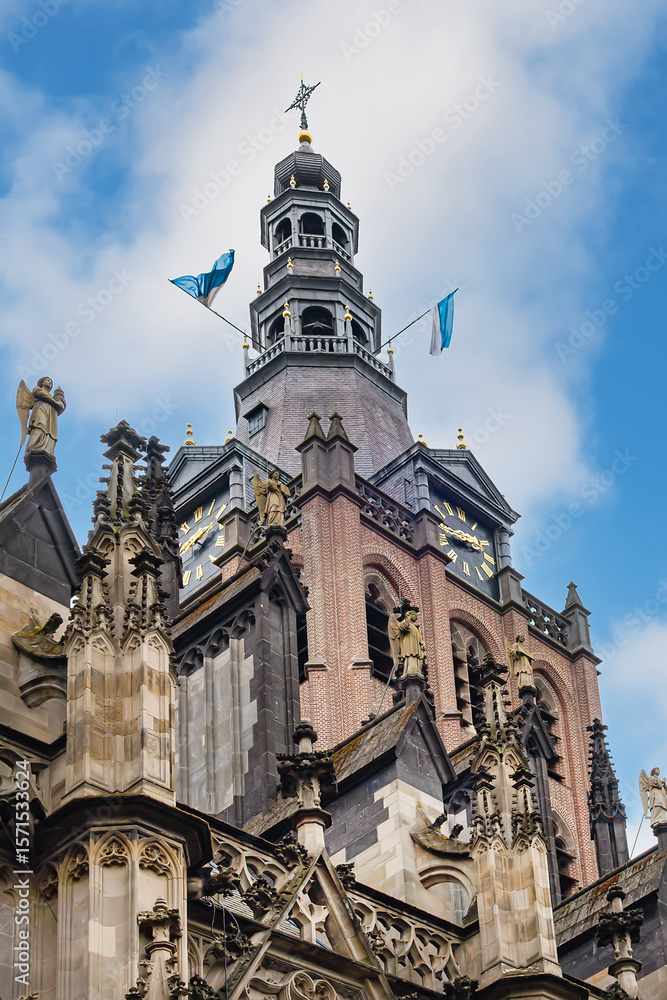 Fototapeta premium Roman Catholic Cathedral Church of St. John (Sint-Janskathedraal) of 's-Hertogenbosch (Den Bosch), the Netherlands.