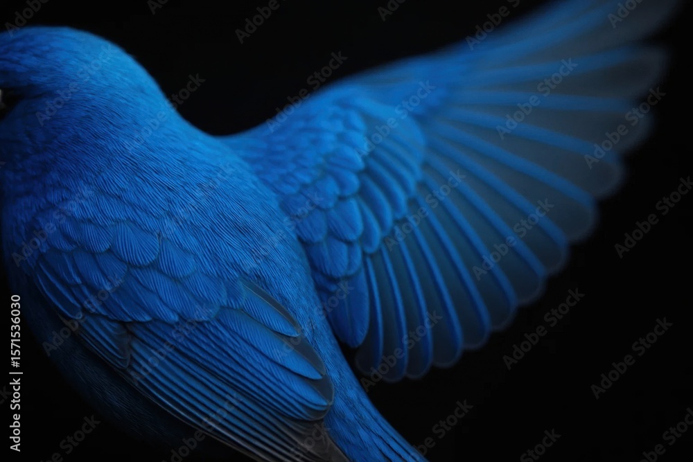 Obraz premium A Bluebird in Repose