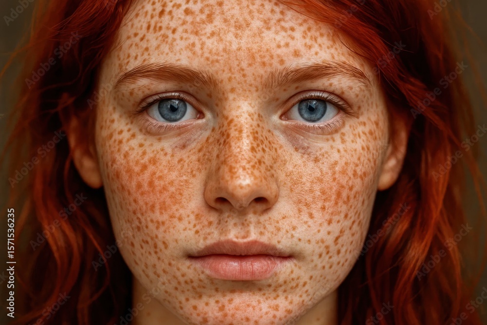 Fototapeta premium The Vivid Hues of a Spotted Face