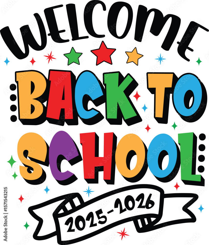 Obraz premium Back To School Svg